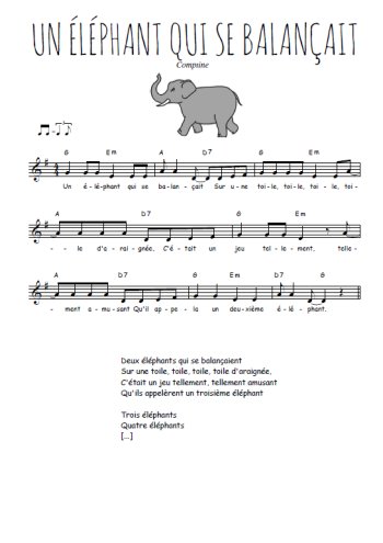 Un éléphant qui se balançait